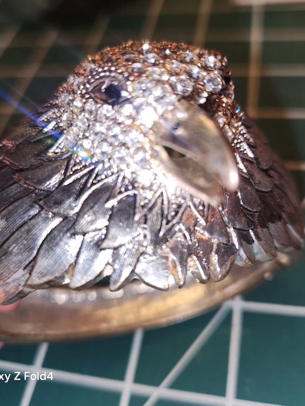 Bird Clasp with Crystal Accent Bracelet